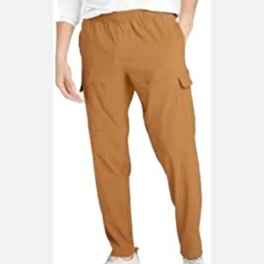 All In Motion Pants Mens Small Woven Cargo Jogger‎ Orange Yellow Butterscotch - Picture 6 of 6